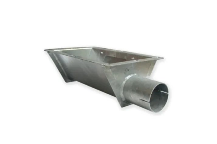 Unterteil für Einlauftrichter 125er, verzinkt, Ø 127 mm